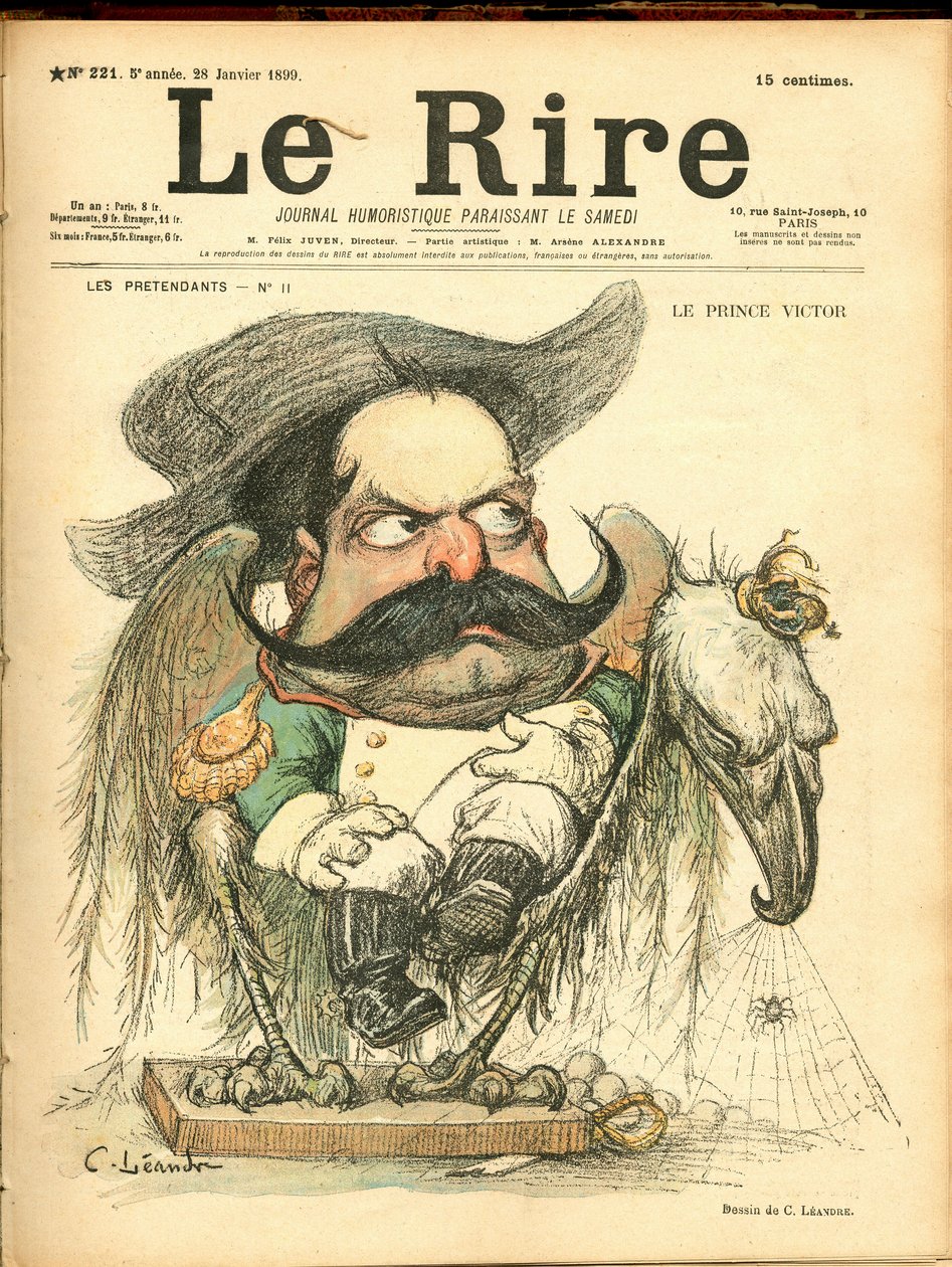 Het Gelach, satirisch in kleuren door Charles Leandre