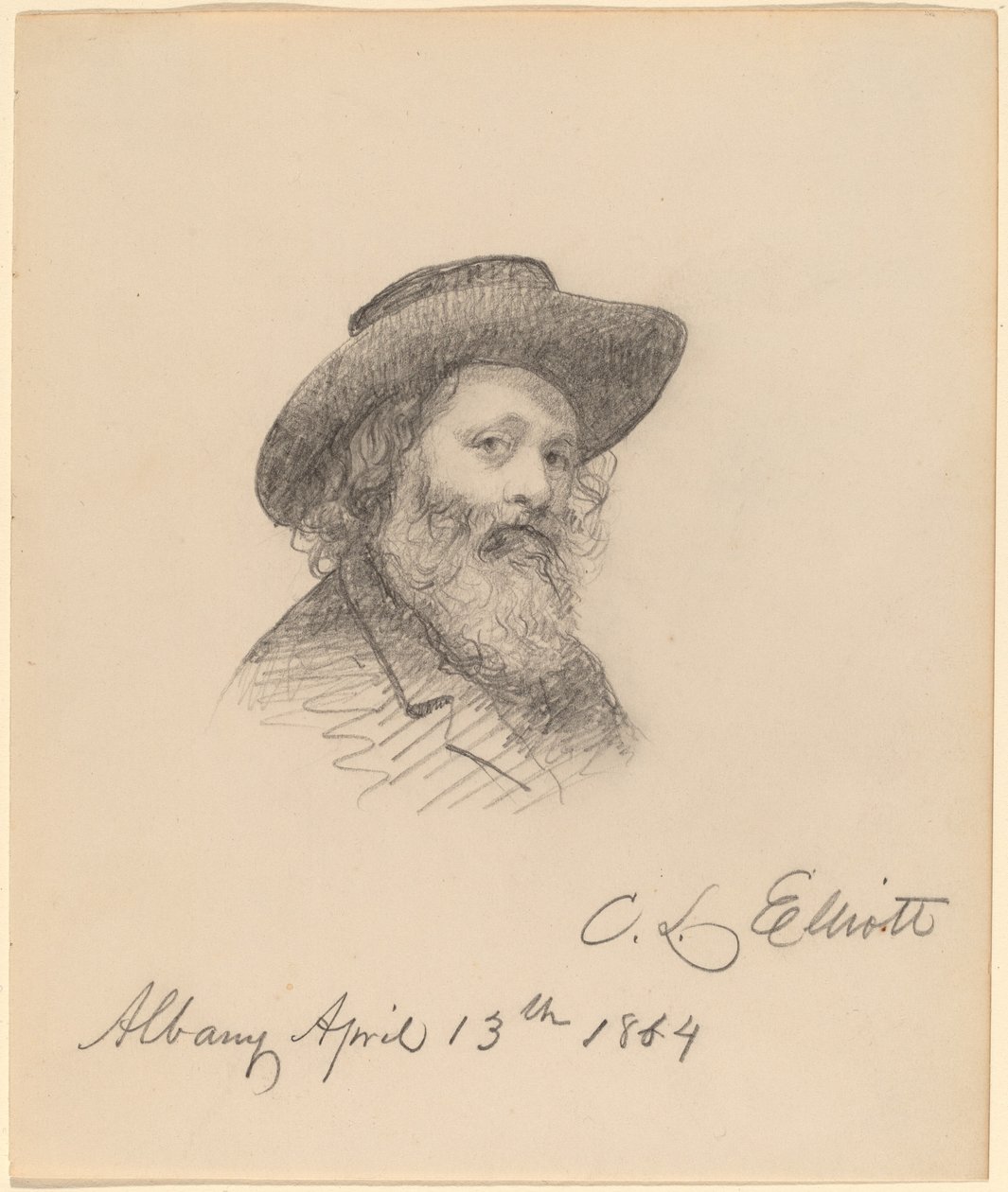 Portret van de Kunstenaar Asa W. Twitchell door Charles Loring Elliott