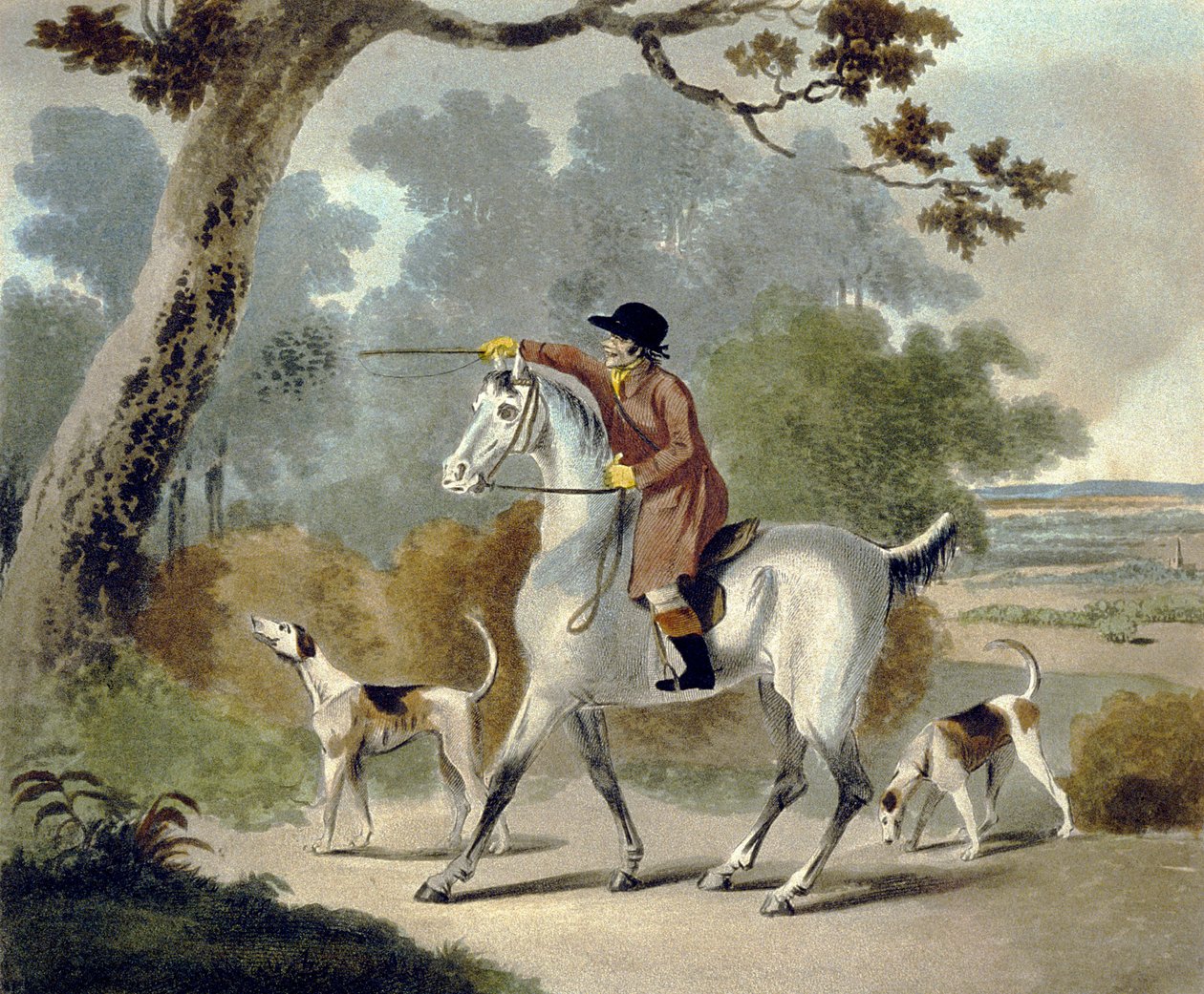 Push Him Tom Boy, uit The Pytchley Hunt (gegraveerd door F. Jukes) door Charles Lorraine (after) Smith