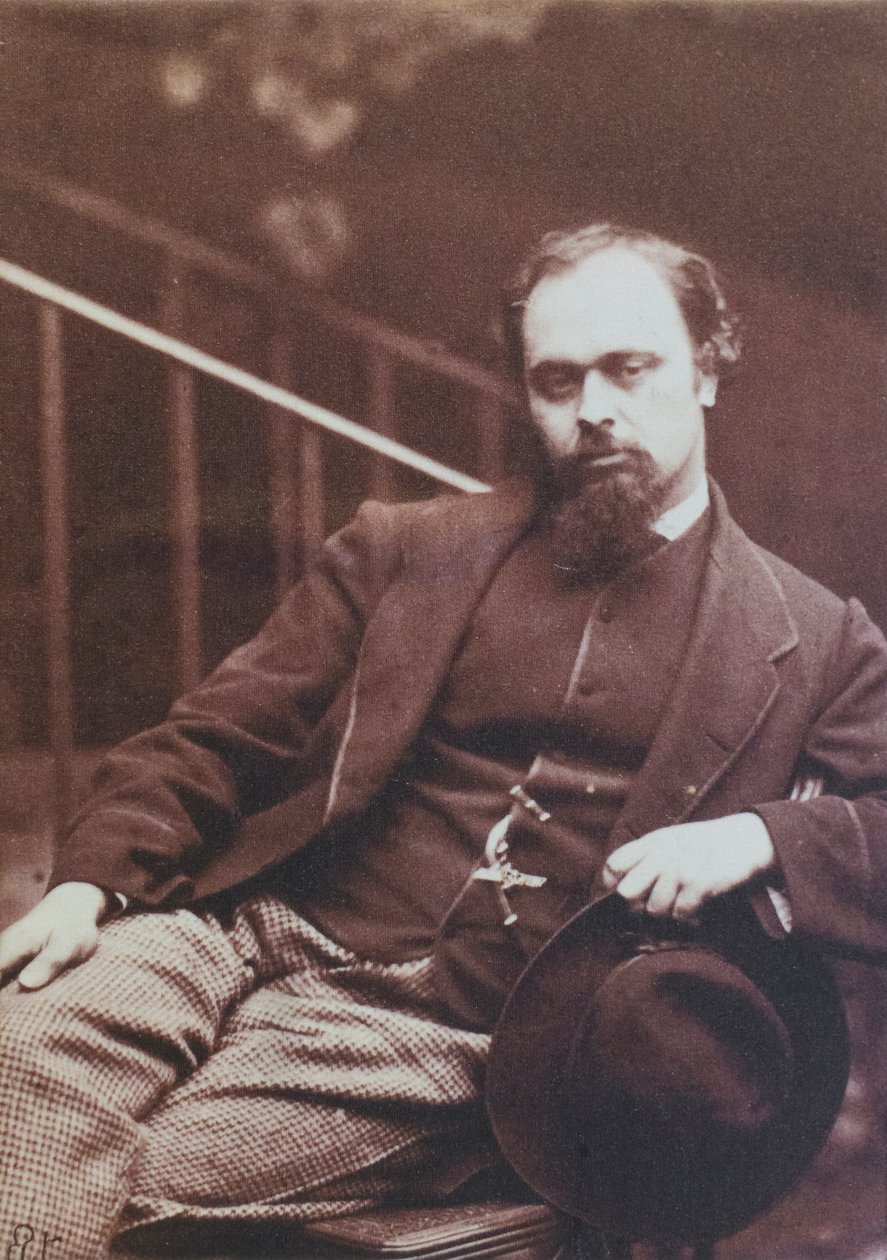 Dante Gabriel Rossetti, gefotografeerd door Lewis Carroll door Charles Lutwidge (1832 98) Dodgson