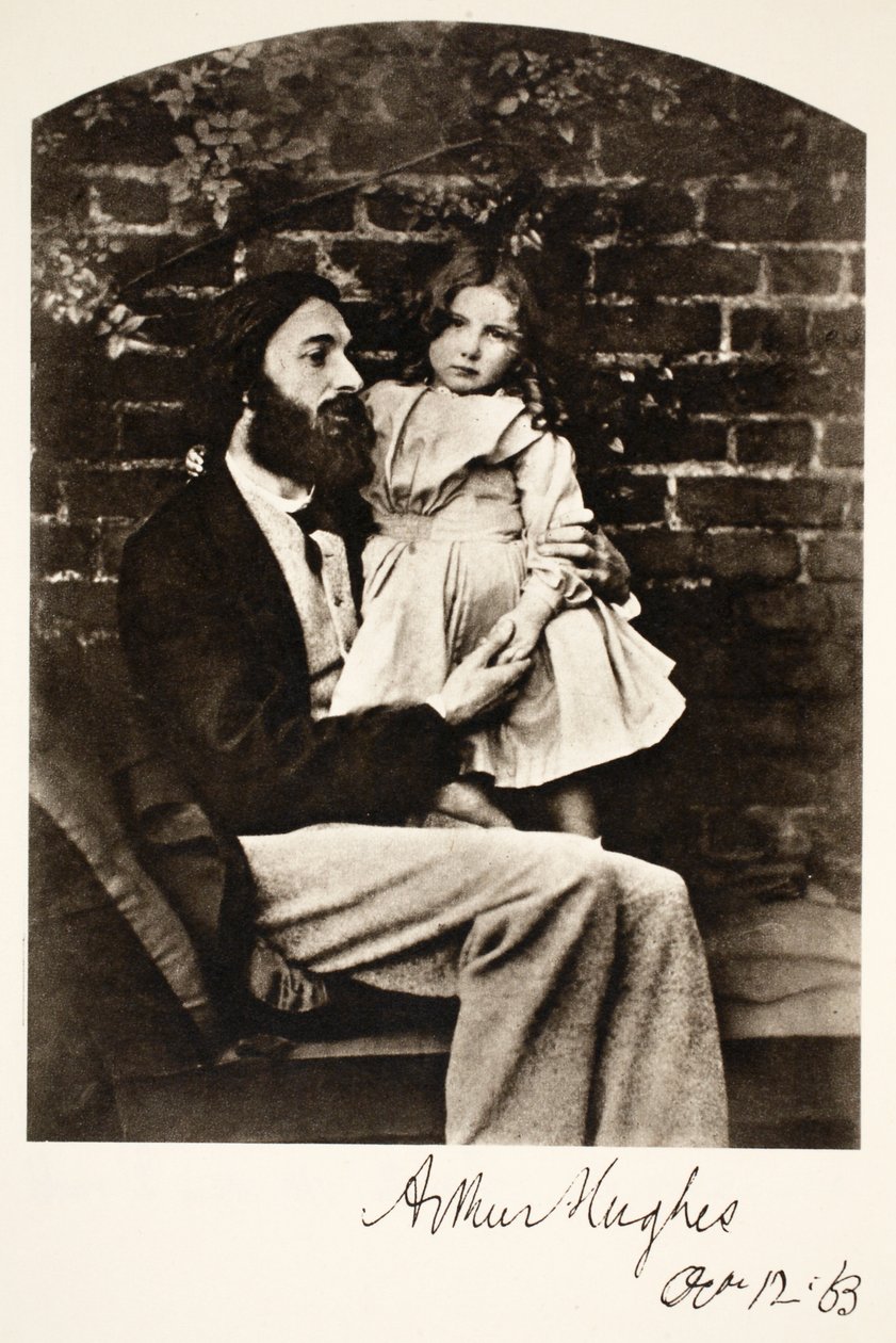 Arthur Hughes en zijn Dochter Agnes, 12 oktober 1863 door Charles Lutwidge Dodgson