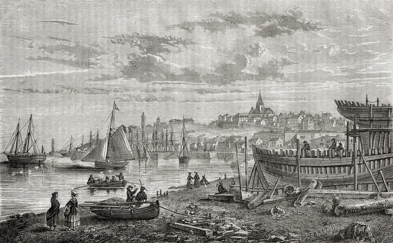 Granville, Frankrijk, in de 18e eeuw, uit 