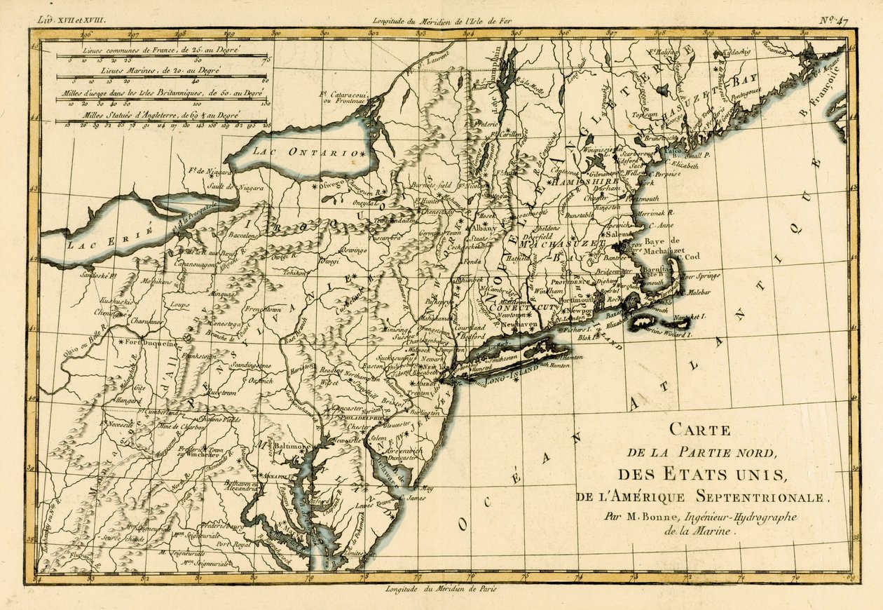 Noordoostkust van Amerika, uit 