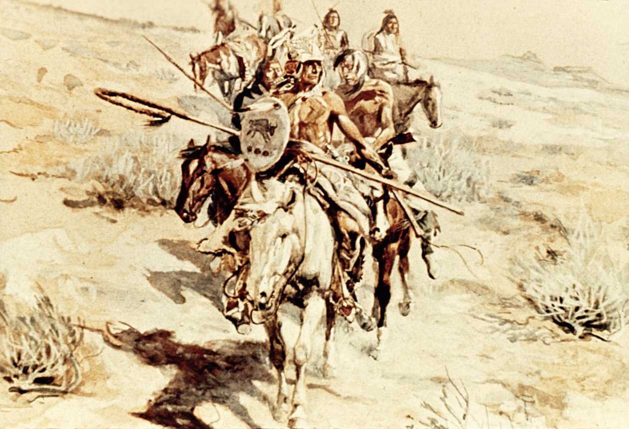 Terugkeer van de krijgers door Charles Marion Russell