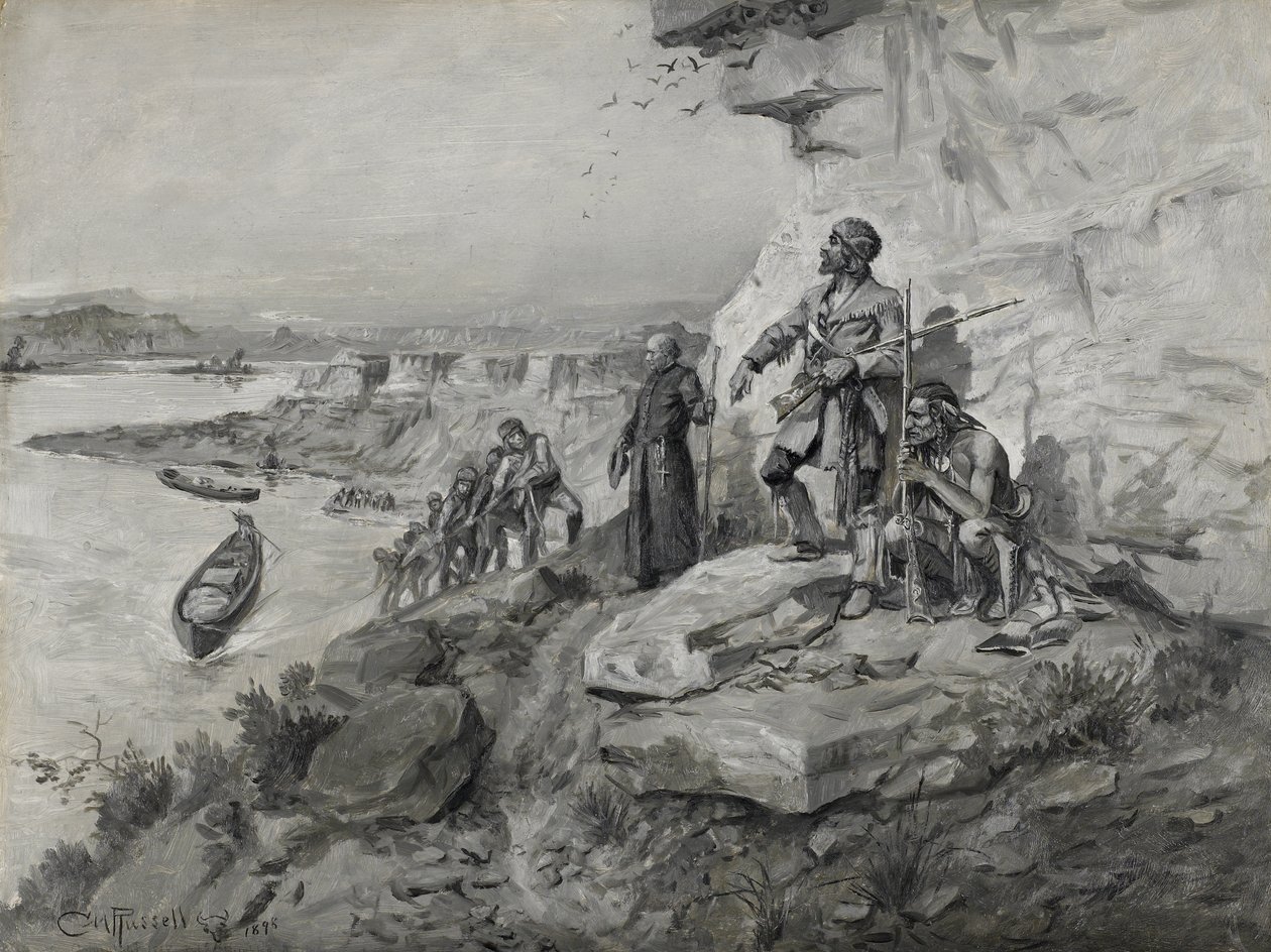 Reizigers, 1898 door Charles Marion Russell