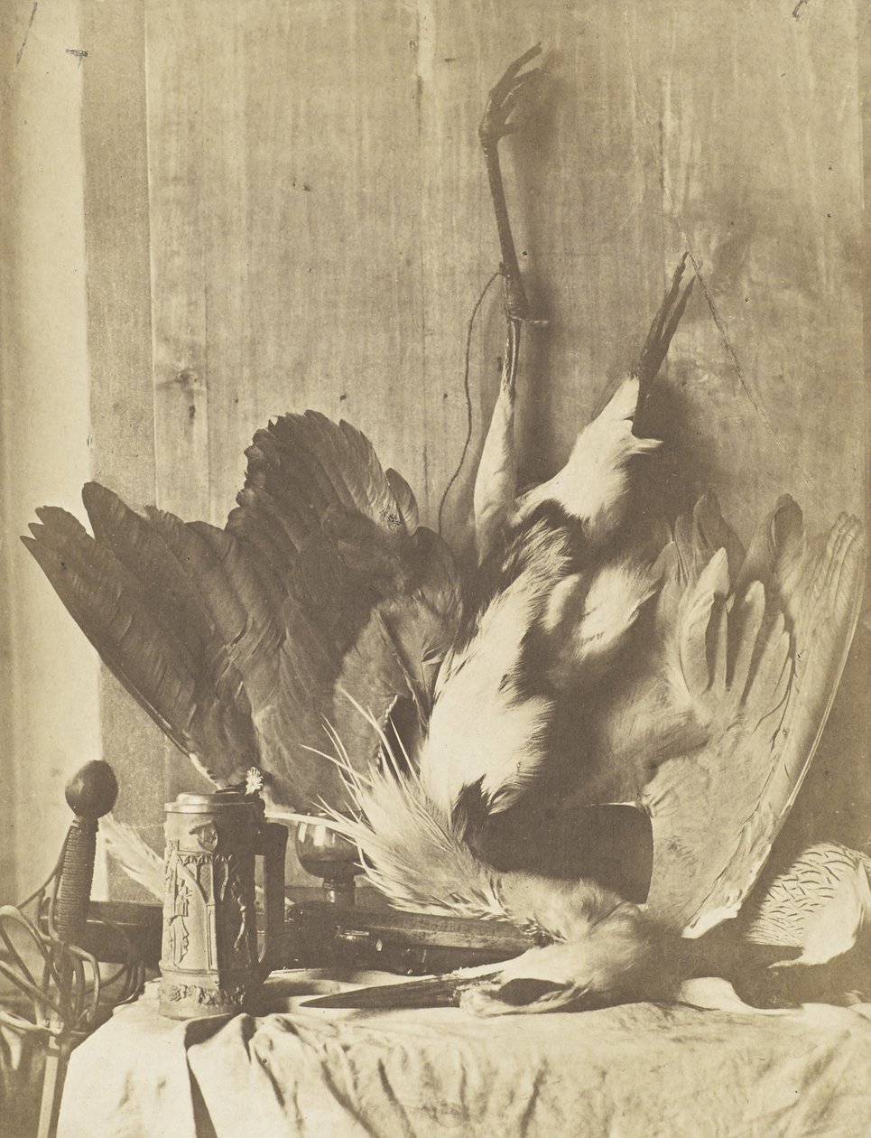 Jachtstilleven, c.1853-55 door Charles Marville