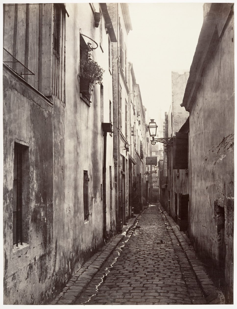 Impasse Briare (in de wijk Cité Coquenard) door Charles Marville