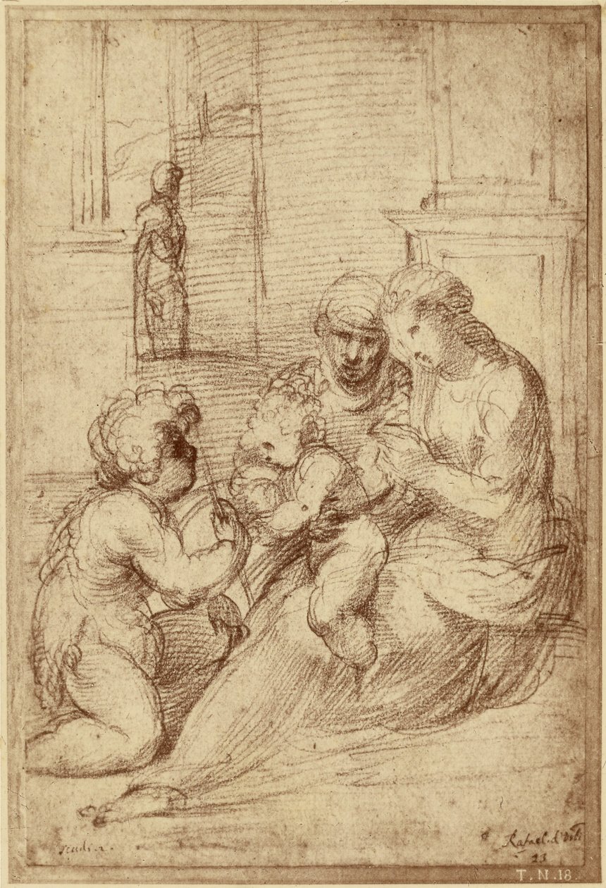 [Reproductie van een tekening van Raphaël]. door Charles Marville