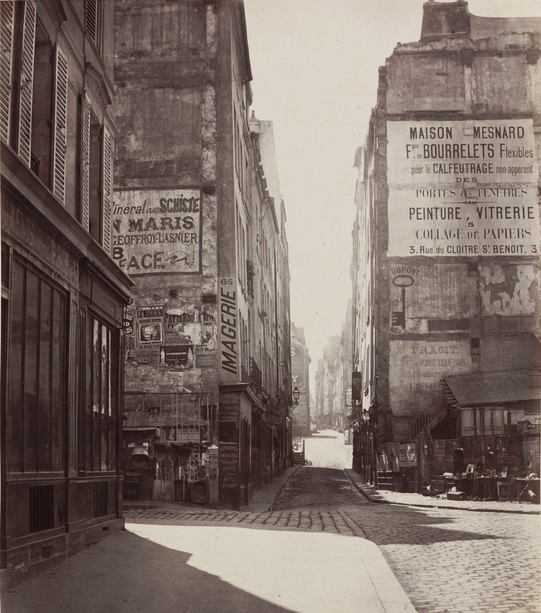 Rue Saint-Jacques,1864-vóór februari 1867 (foto) door Charles Marville