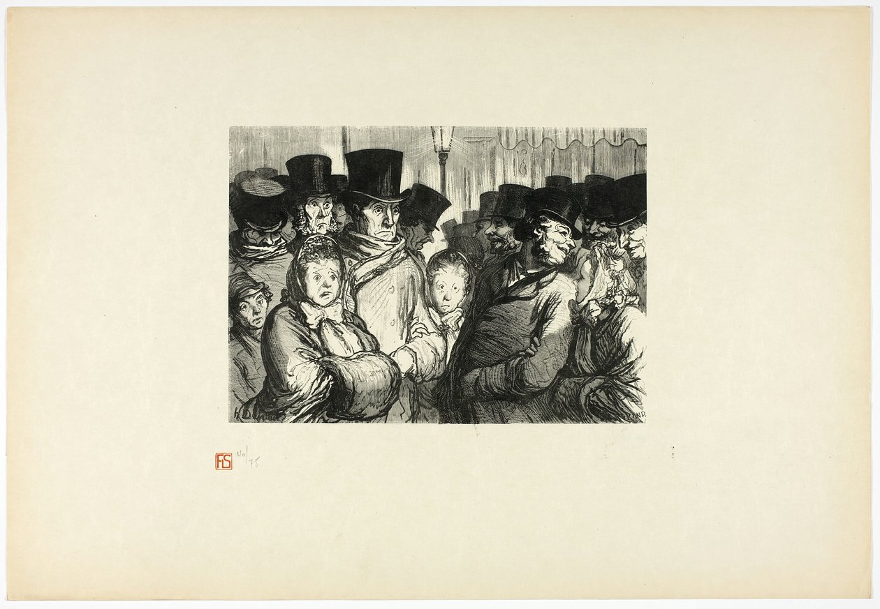 Tempellaan om middernacht, van Tirage Unique de Trente-Six Bois door Charles Maurand