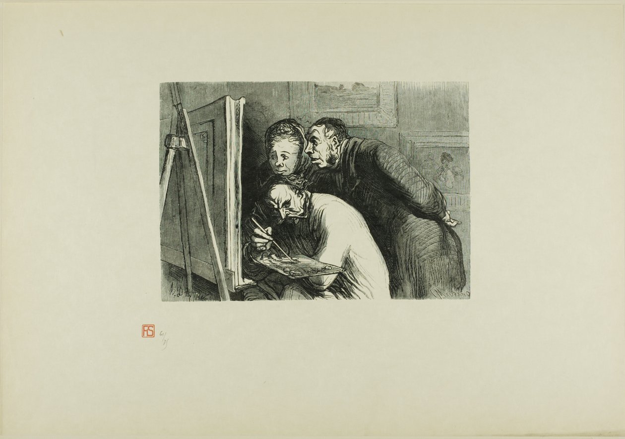 Schilder en de bourgeois door Charles Maurand