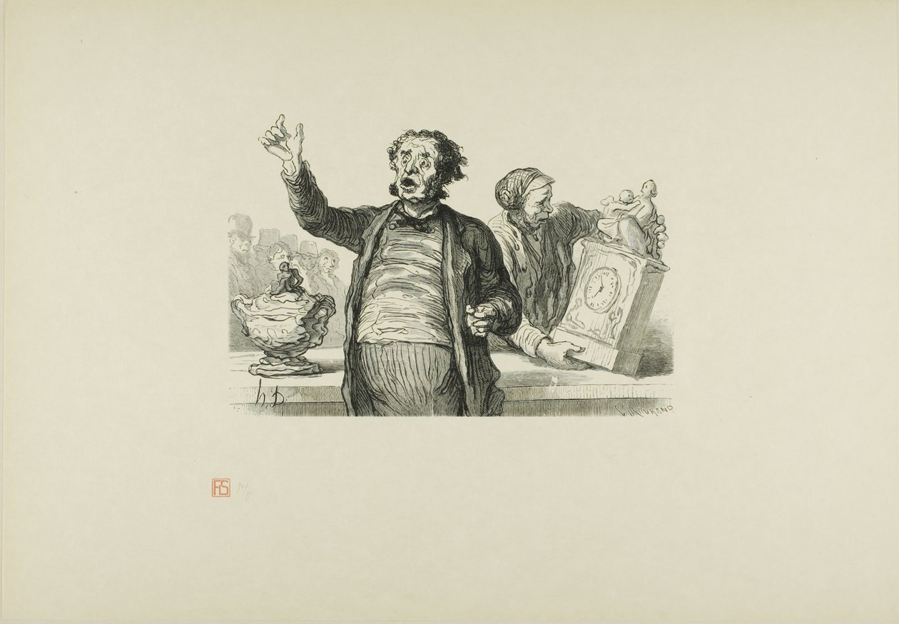 Het veilinghuis: De veilingmeester door Charles Maurand