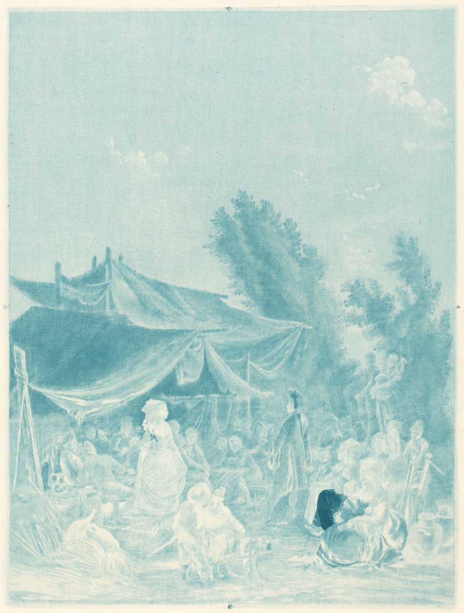 Dorpsbruiloft Village Wedding, 1785 door Charles Melchior Descourtis