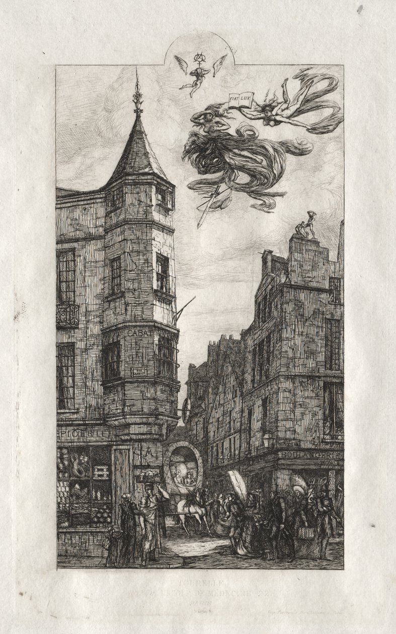 Etsen van Parijs: Tourelle, rue de l