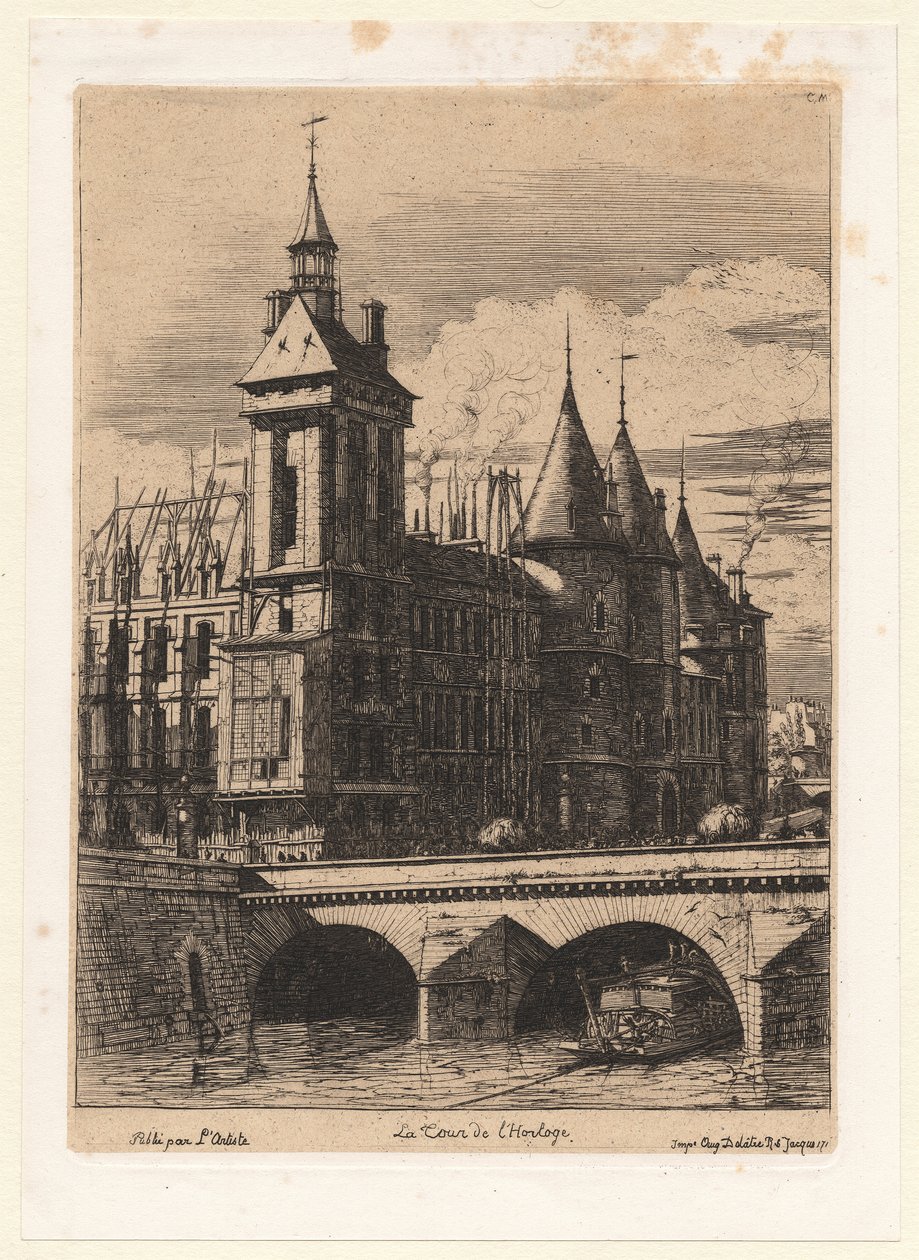 De Klokkentoren door Charles Meryon