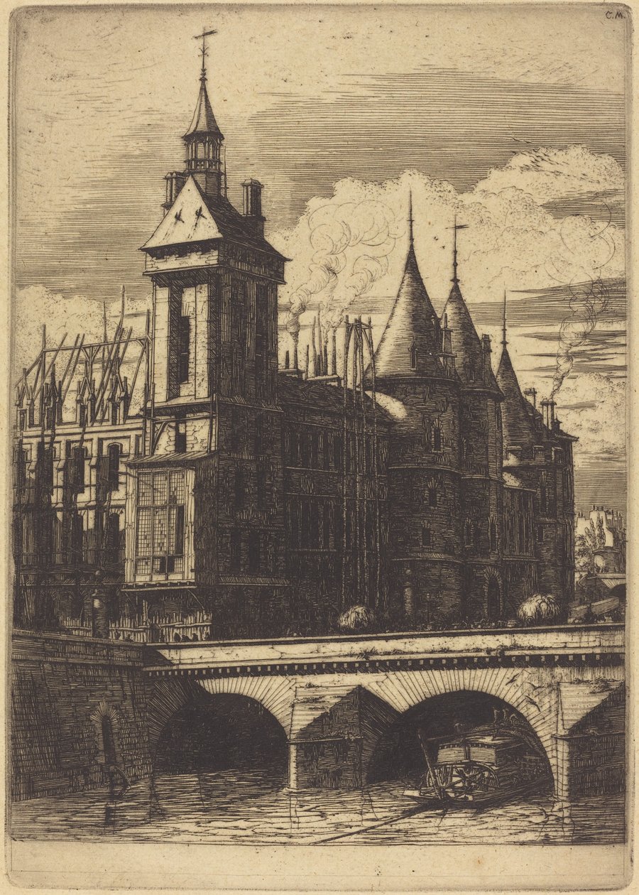 De Klokkentoren, Parijs door Charles Meryon