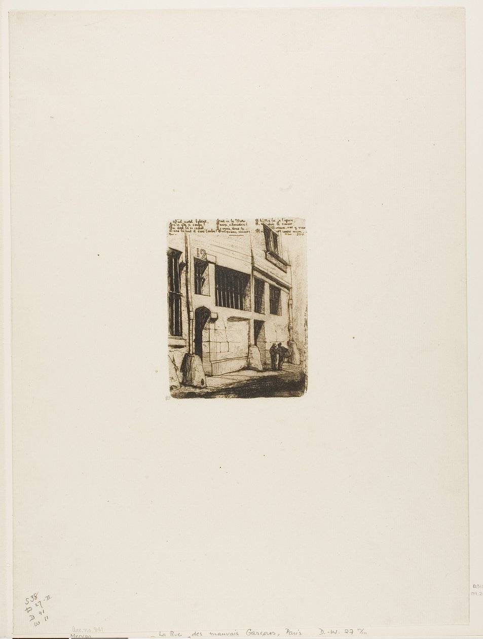 De straat van de Slechte Jongens door Charles Meryon