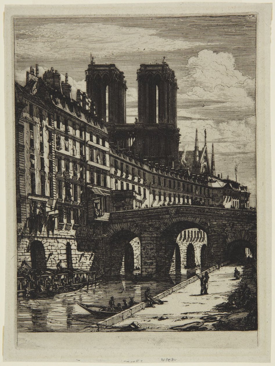 De Kleine Brug door Charles Meryon