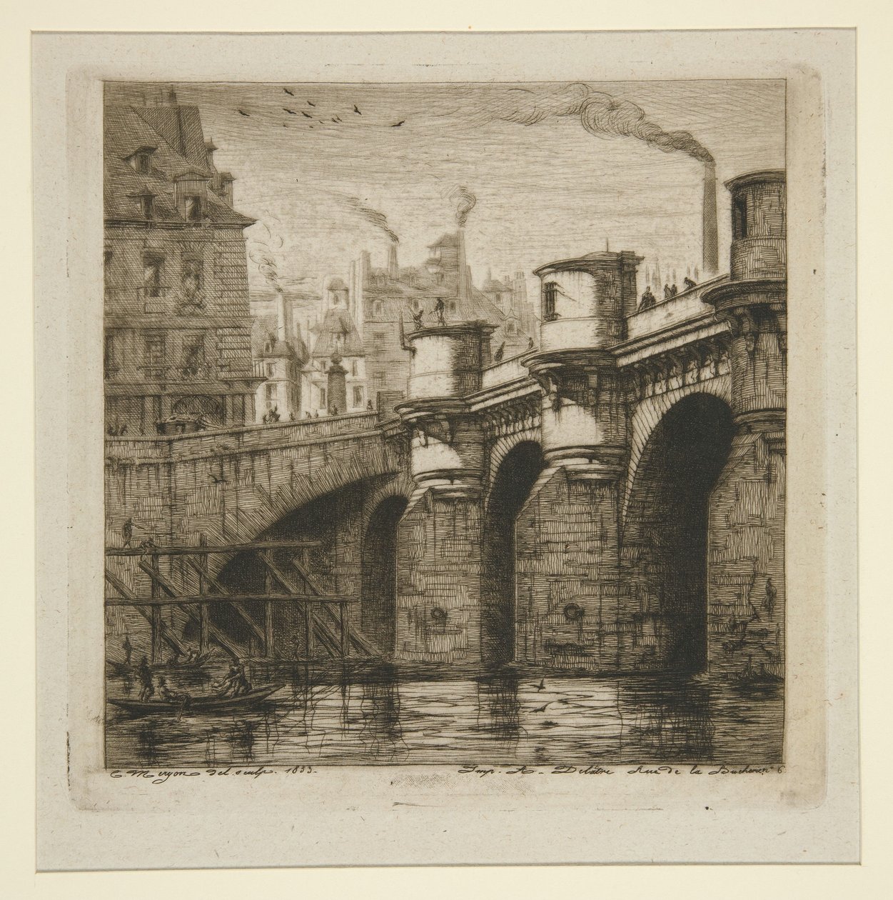 De Pont-Neuf door Charles Meryon