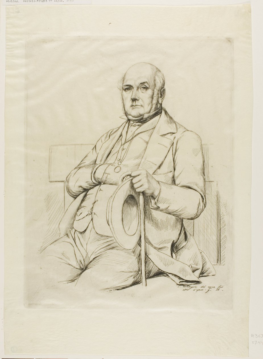 Portret van Casimir le Conte door Charles Meryon