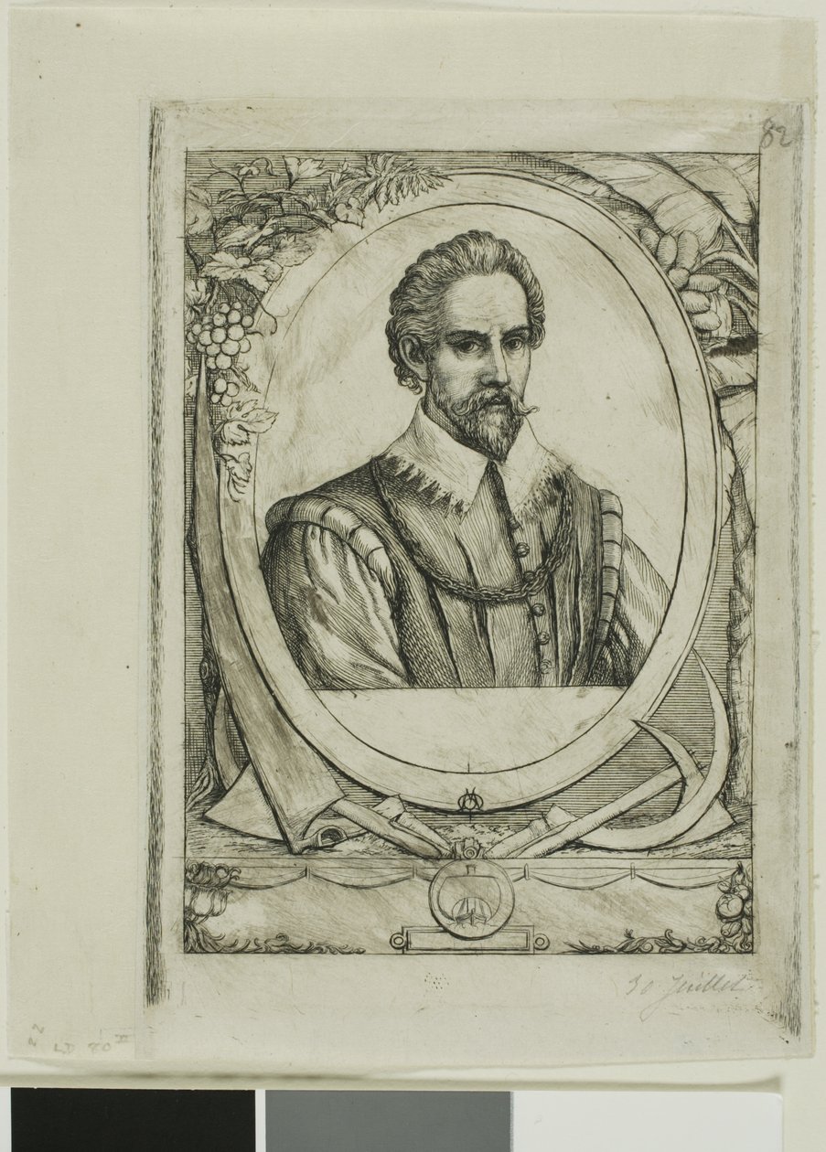 Portret van René de Laudonnière Sablais (de Burdigale) door Charles Meryon