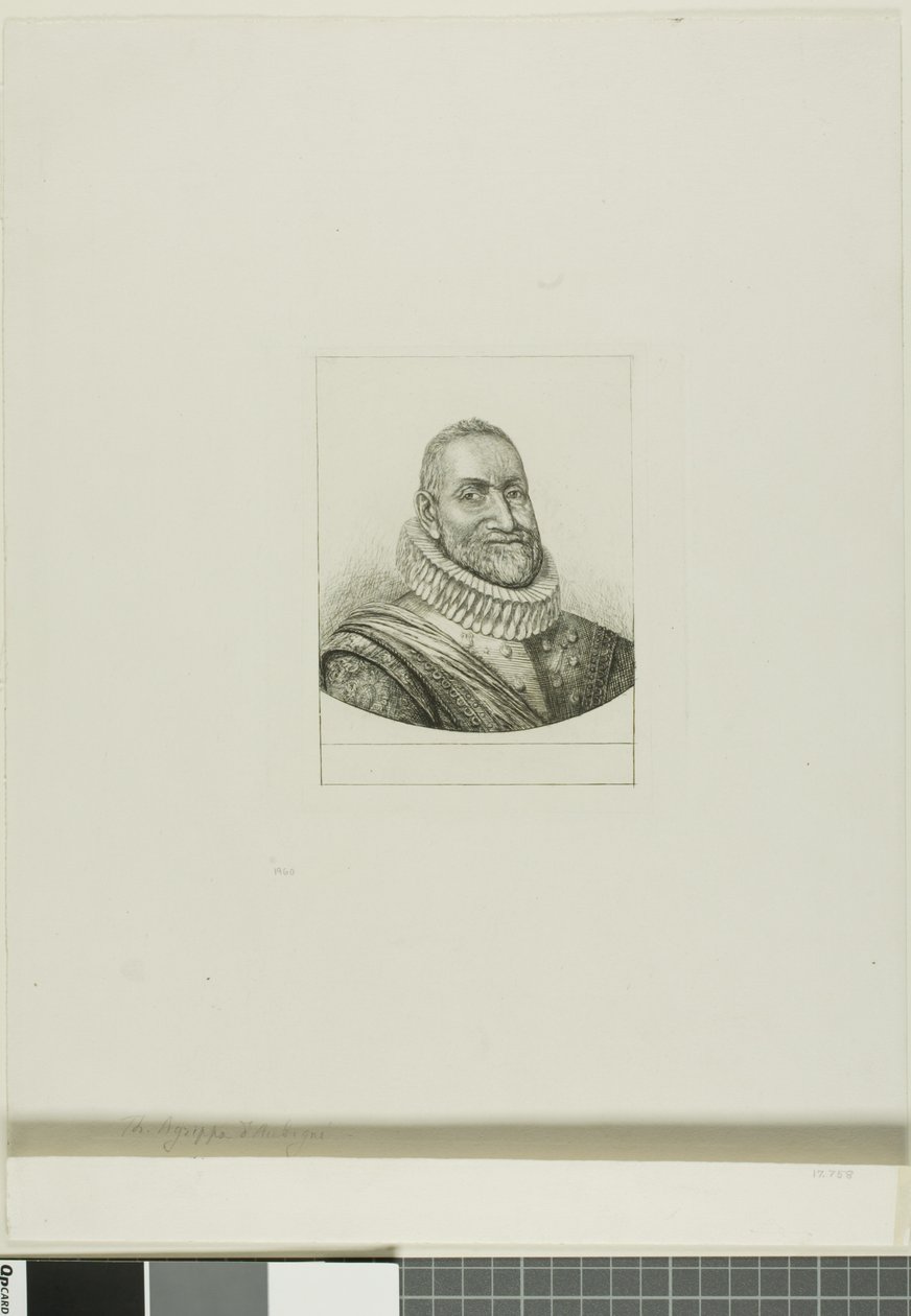 Portret van Th. Agrippa d