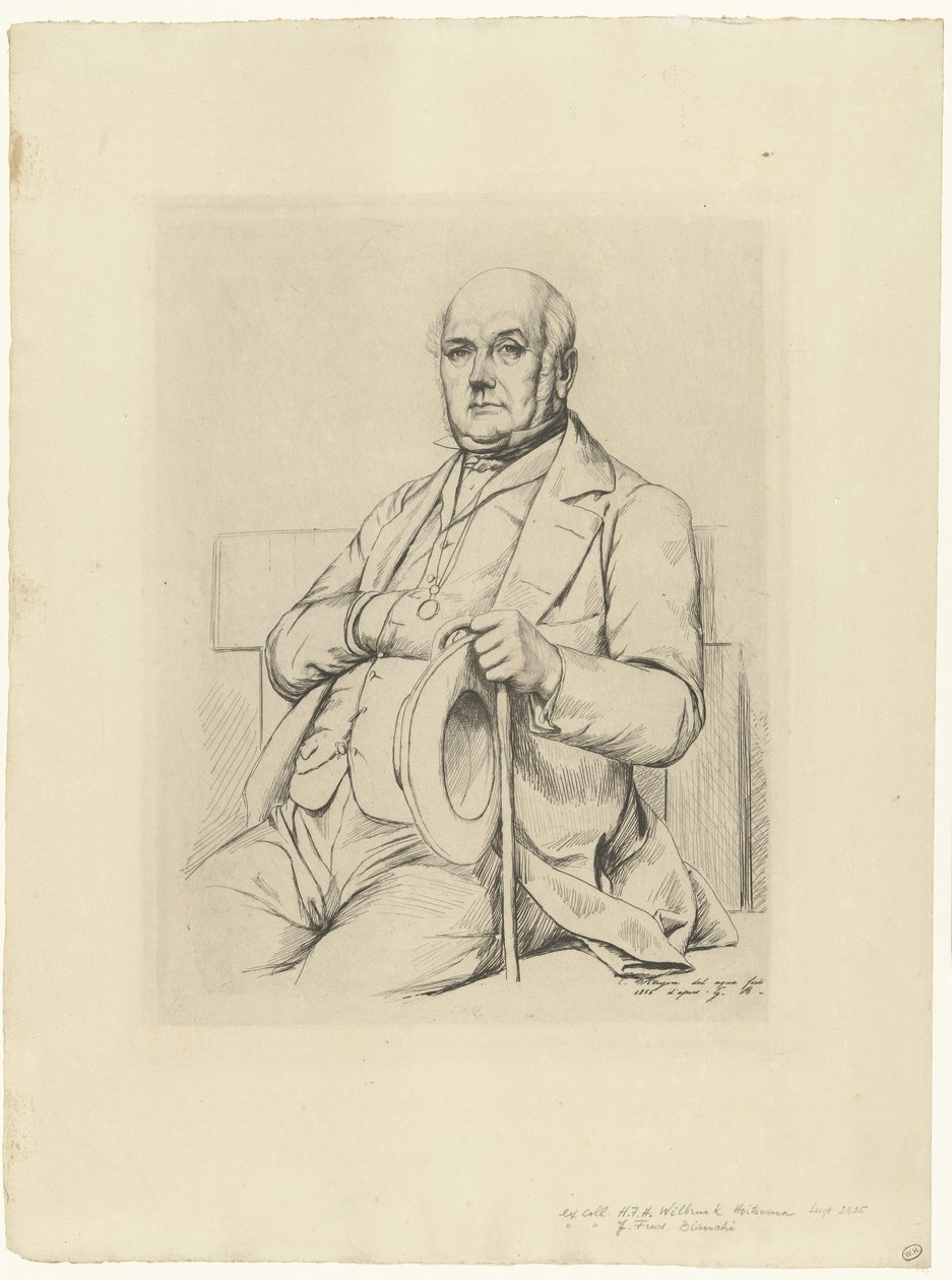Portret van Casimir Le Conte door Charles Meryon