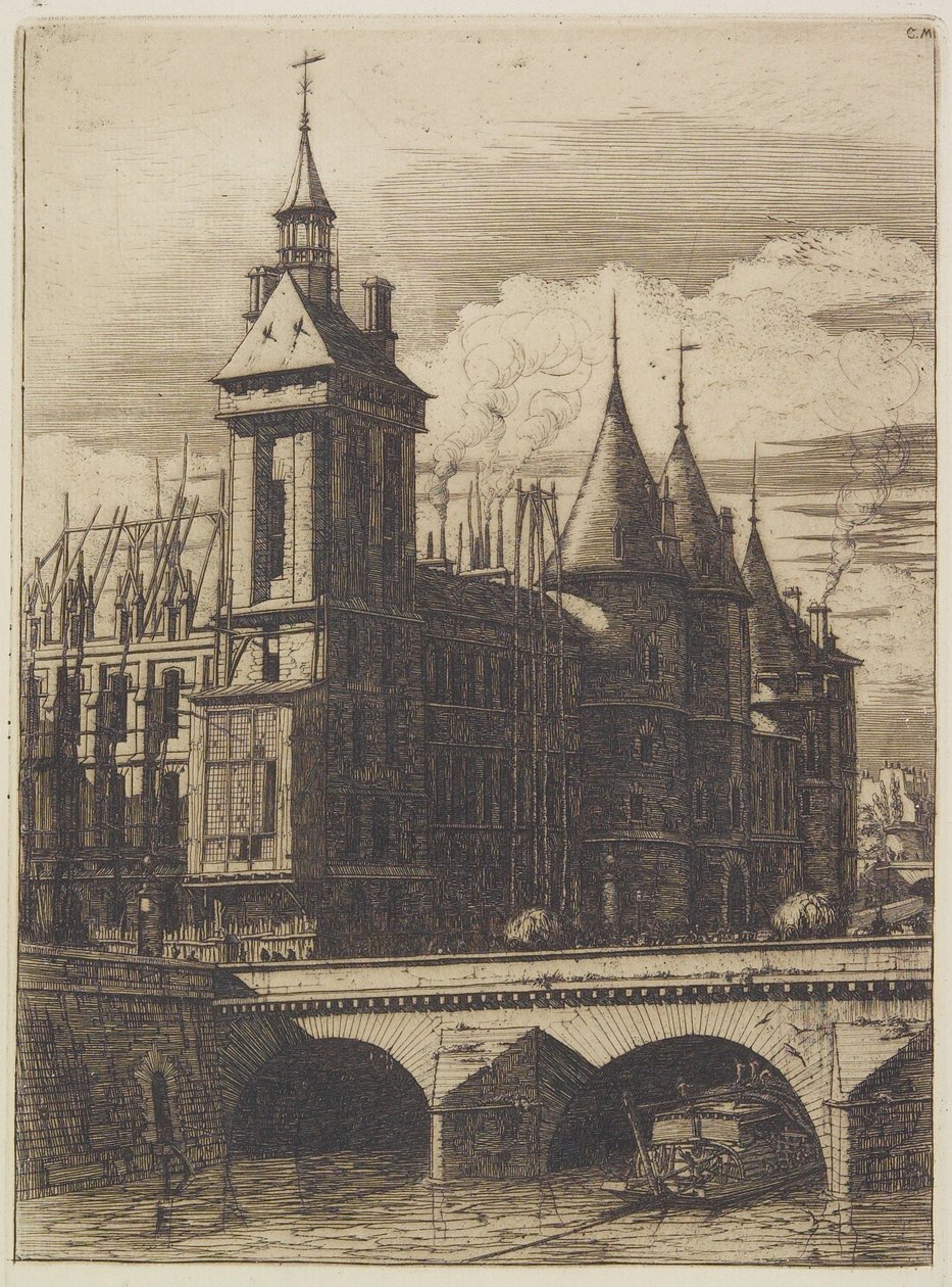 De klokkentoren door Charles Meryon