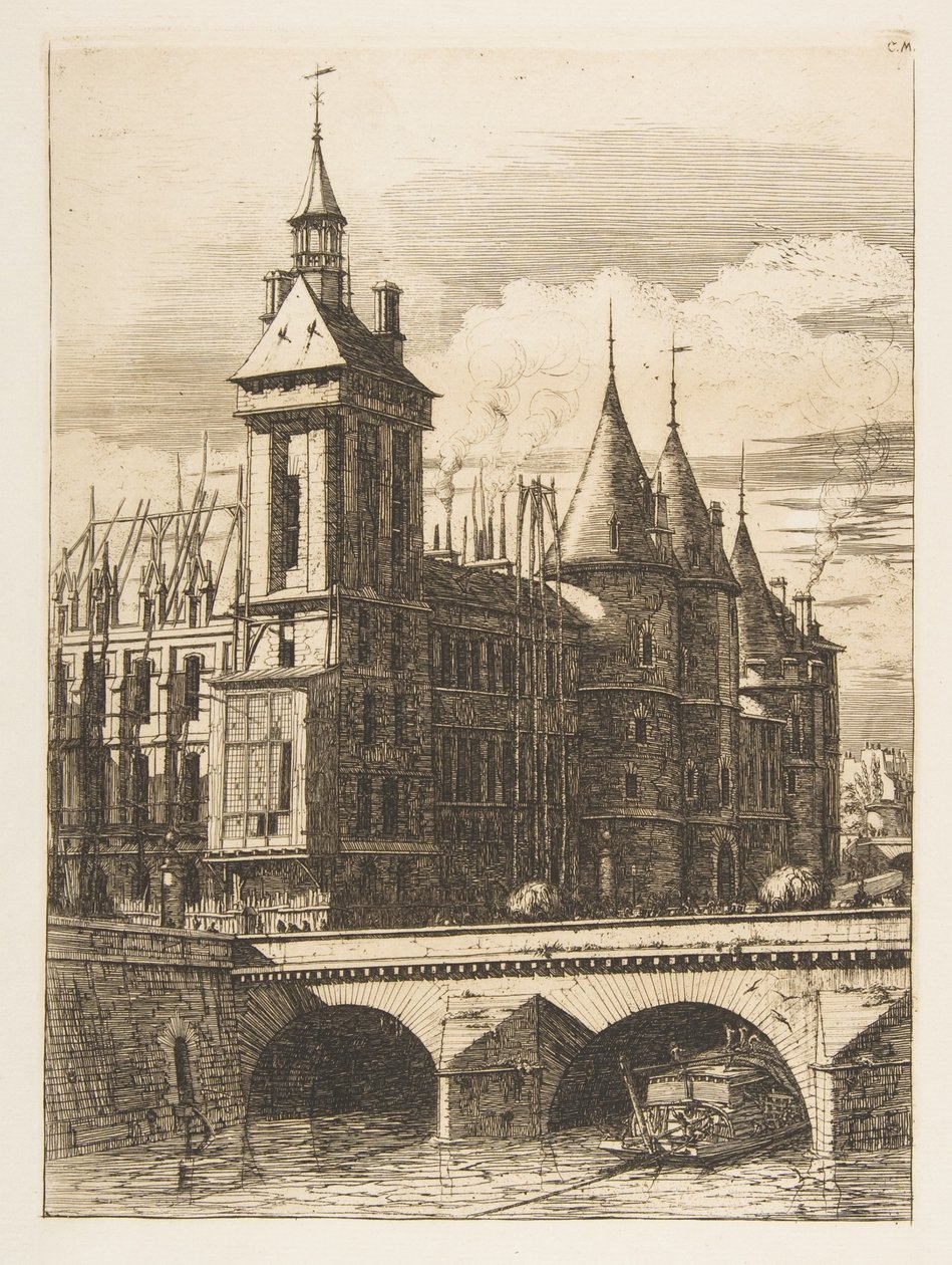 De Klokkentoren, Parijs door Charles Meryon