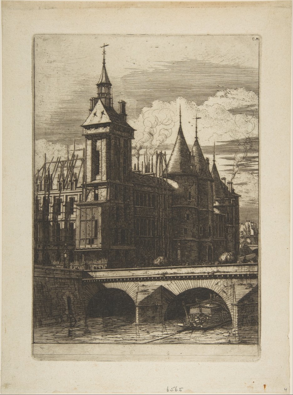 De klokkentoren, Parijs door Charles Meryon