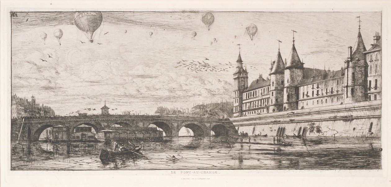 De Beursbrug door Charles Meryon
