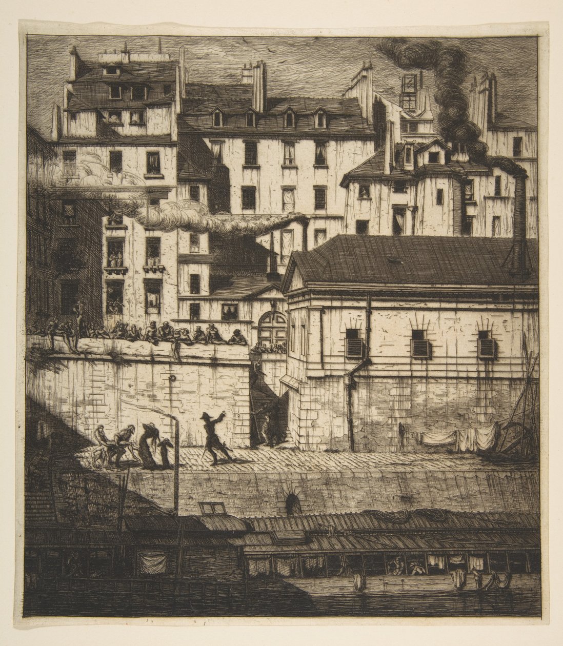 Het lijkenhuis, Parijs door Charles Meryon