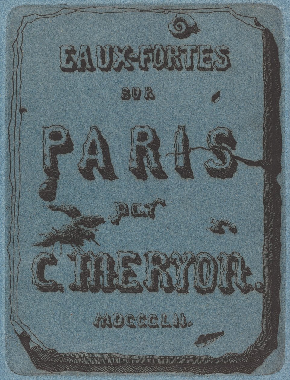 Titelpagina van de Set Etsen van Parijs door Charles Meryon