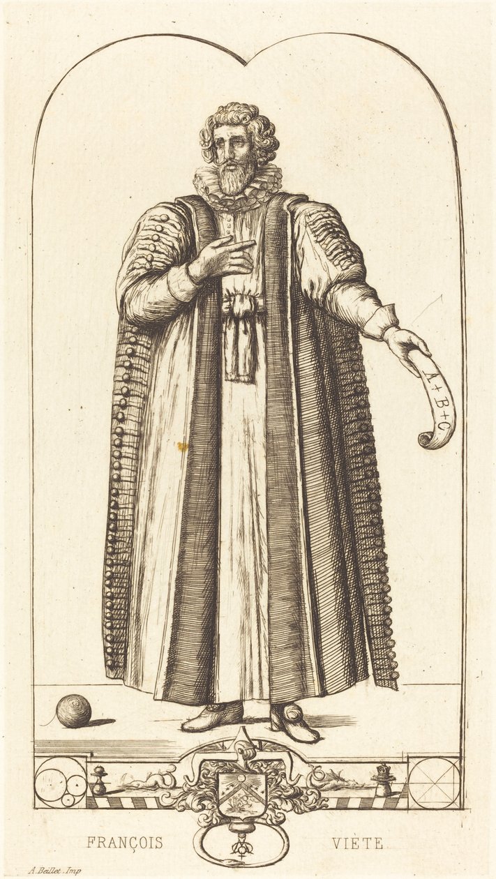 François Viète door Charles Meryon after Jean Rabel