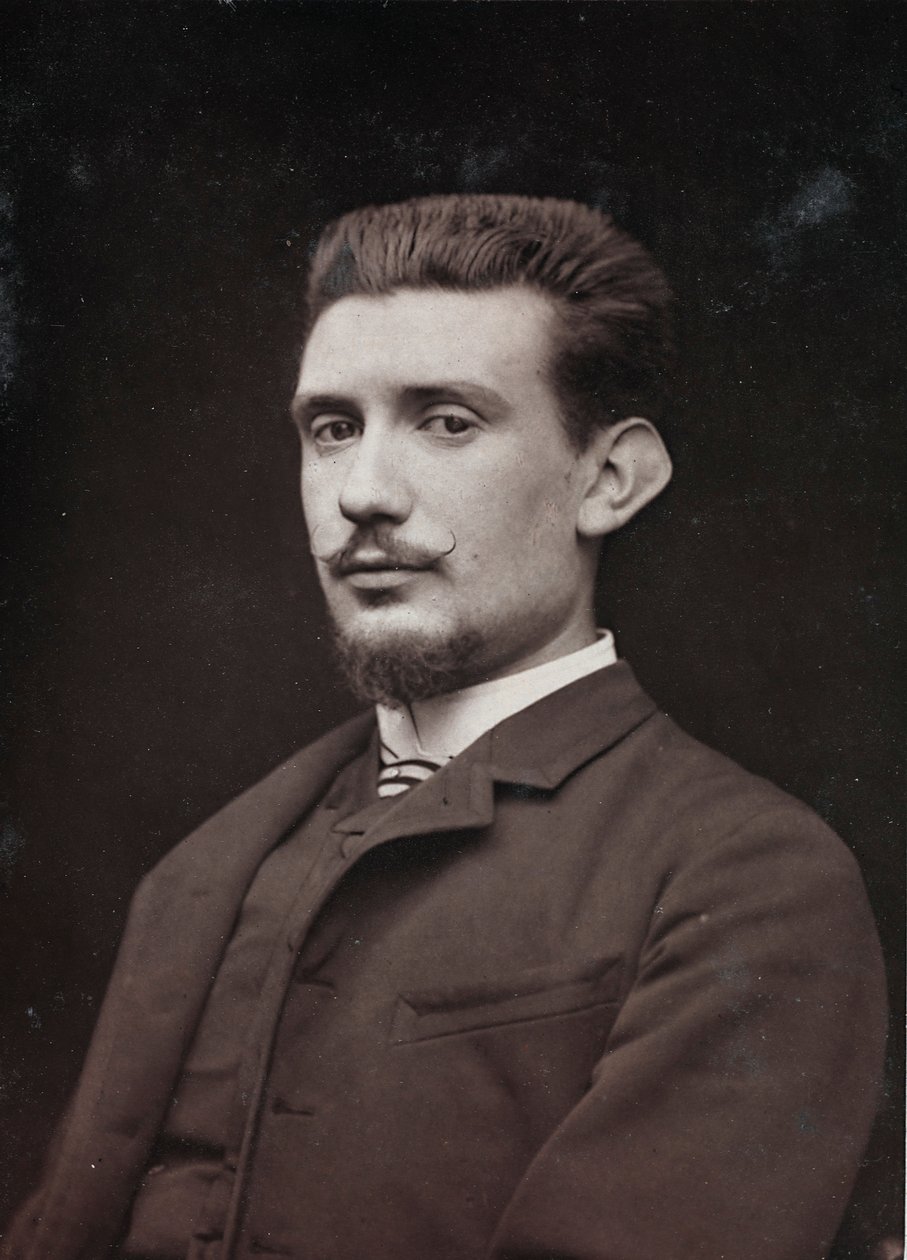 Album Artistique et Biographique, 6e jaar, Salon 1885; portret van de schilder Henri Laurent Desrousseaux (1862-1906) door Charles Michelez