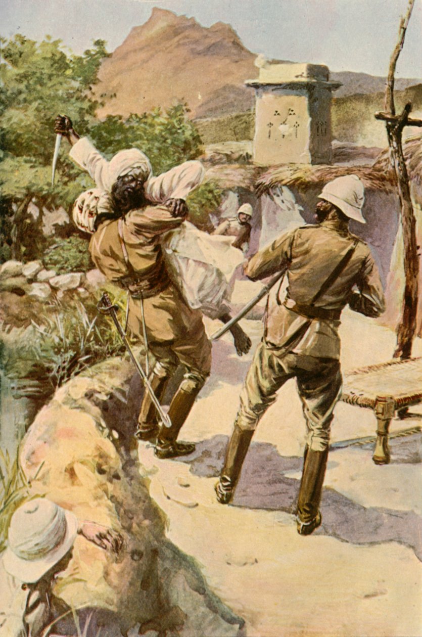 Roberts Gered door een Soldaat bij Bhagwana, 1901 door Charles Mills Sheldon