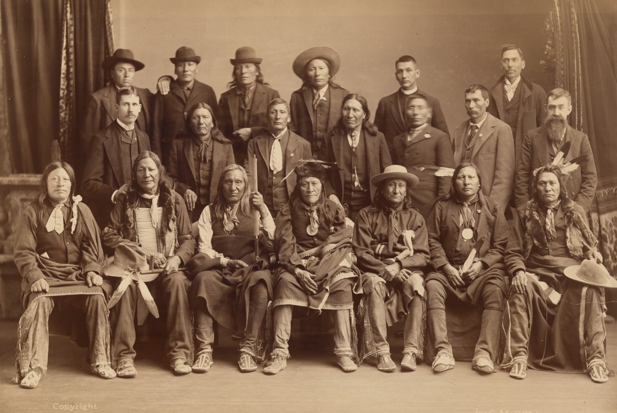Sioux-delegatie,1891 (foto) door Charles Milton Bell