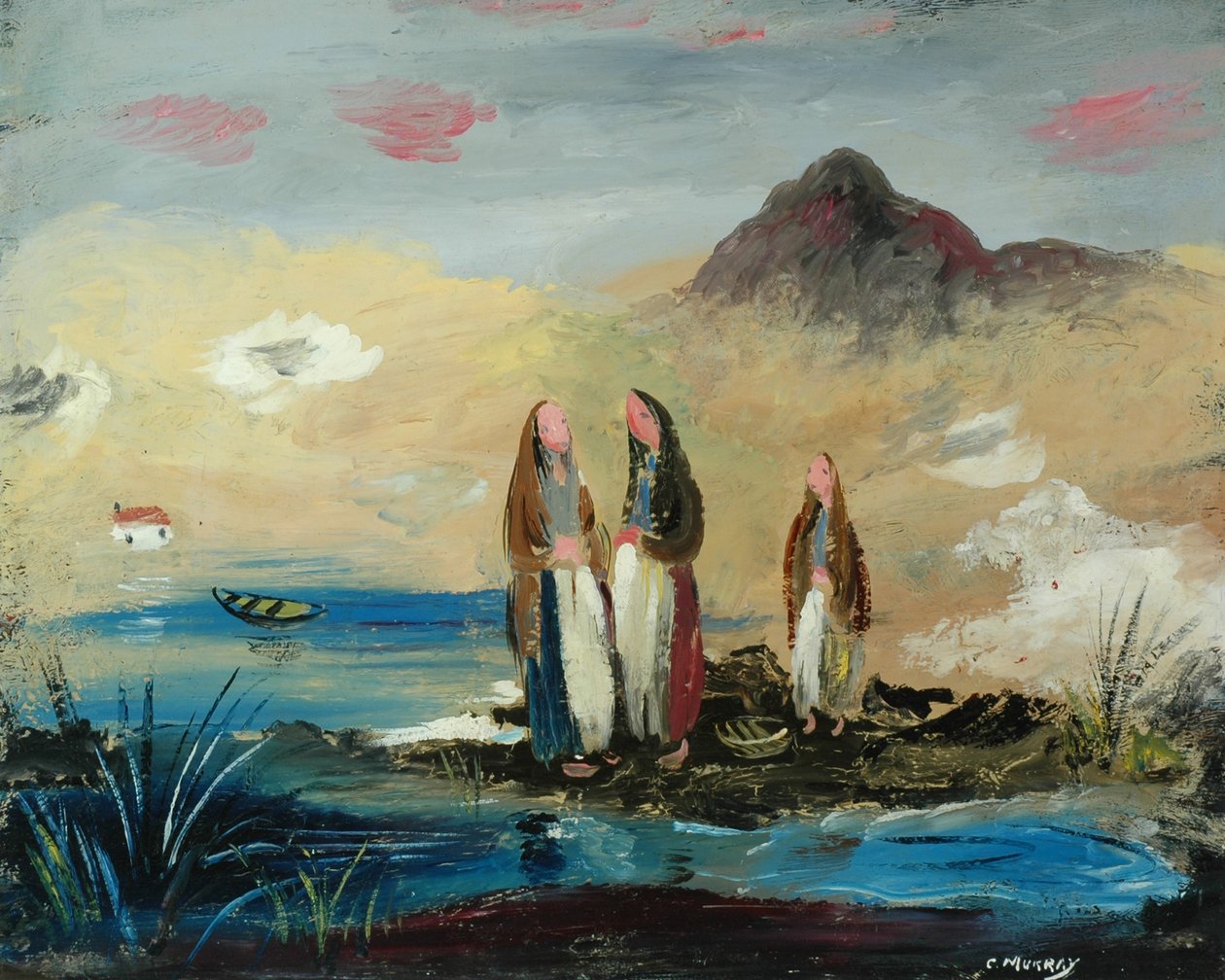Ochtendnevel (olieverf op doek) door Charles Murray