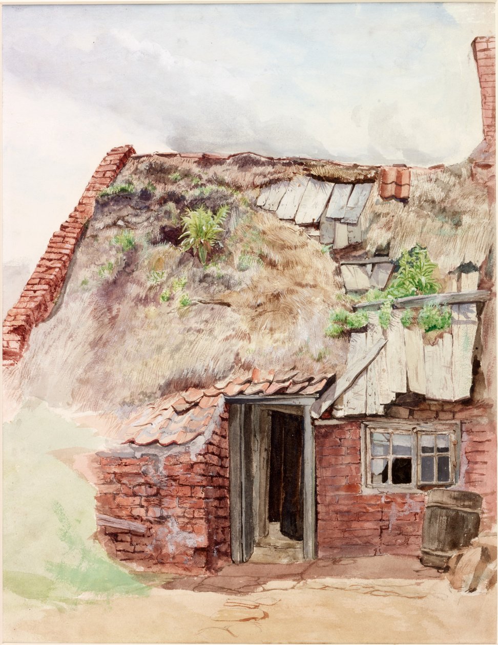 Vissershuisje door Charles Napier Hemy
