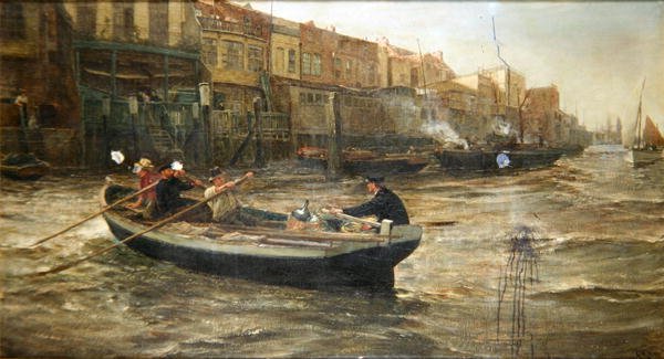 Eindelijk thuis! door Charles Napier Hemy