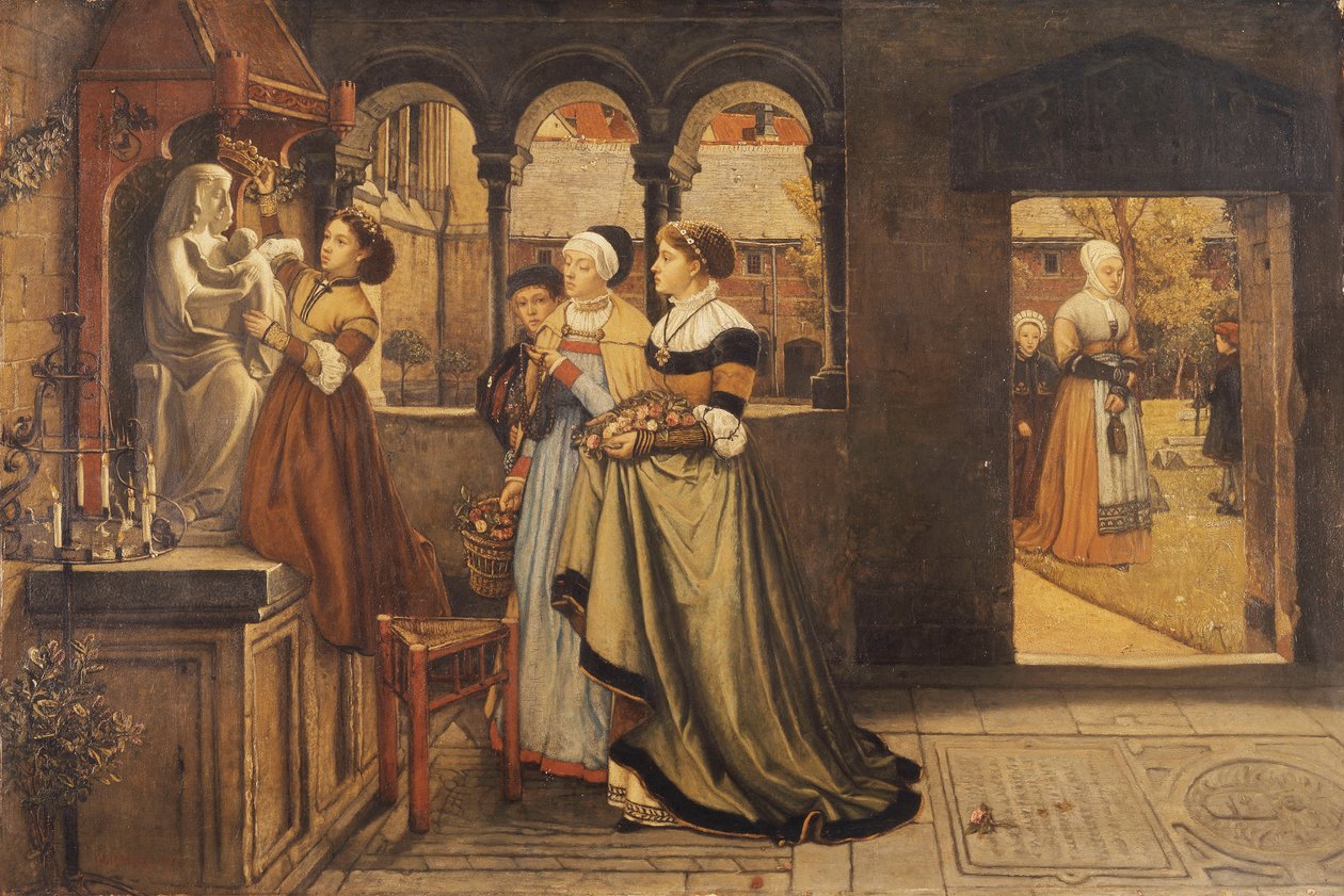 Voor het feest van Onze Lieve Vrouw, 1868 door Charles Napier Hemy