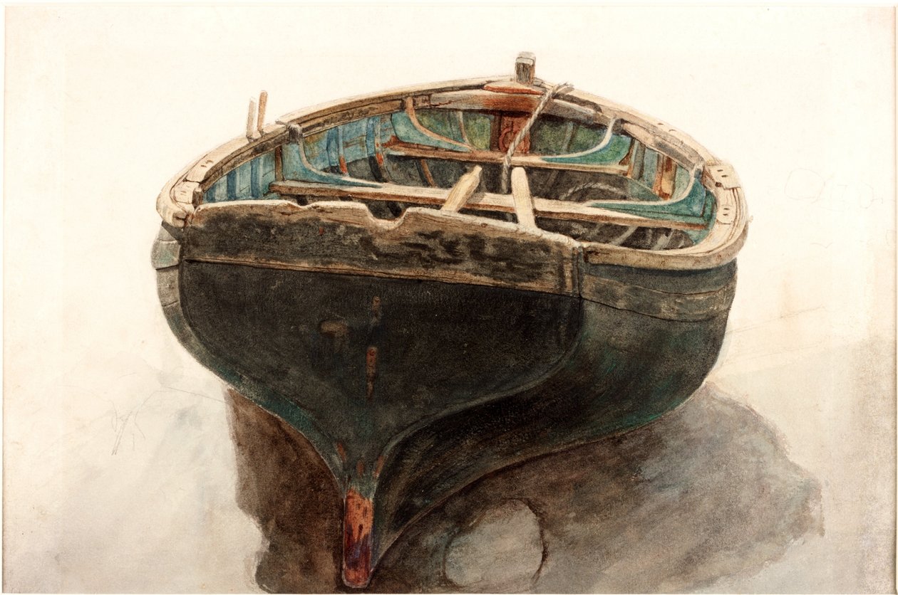 Studie van een Bootje door Charles Napier Hemy