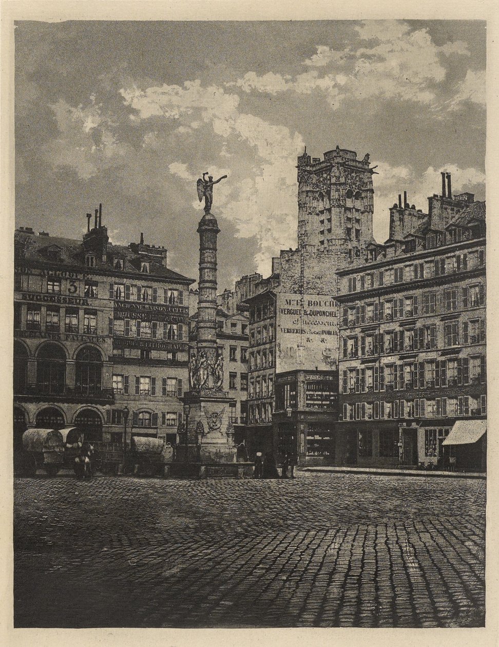 [Place du Châtelet, Parijs] door Charles Nègre