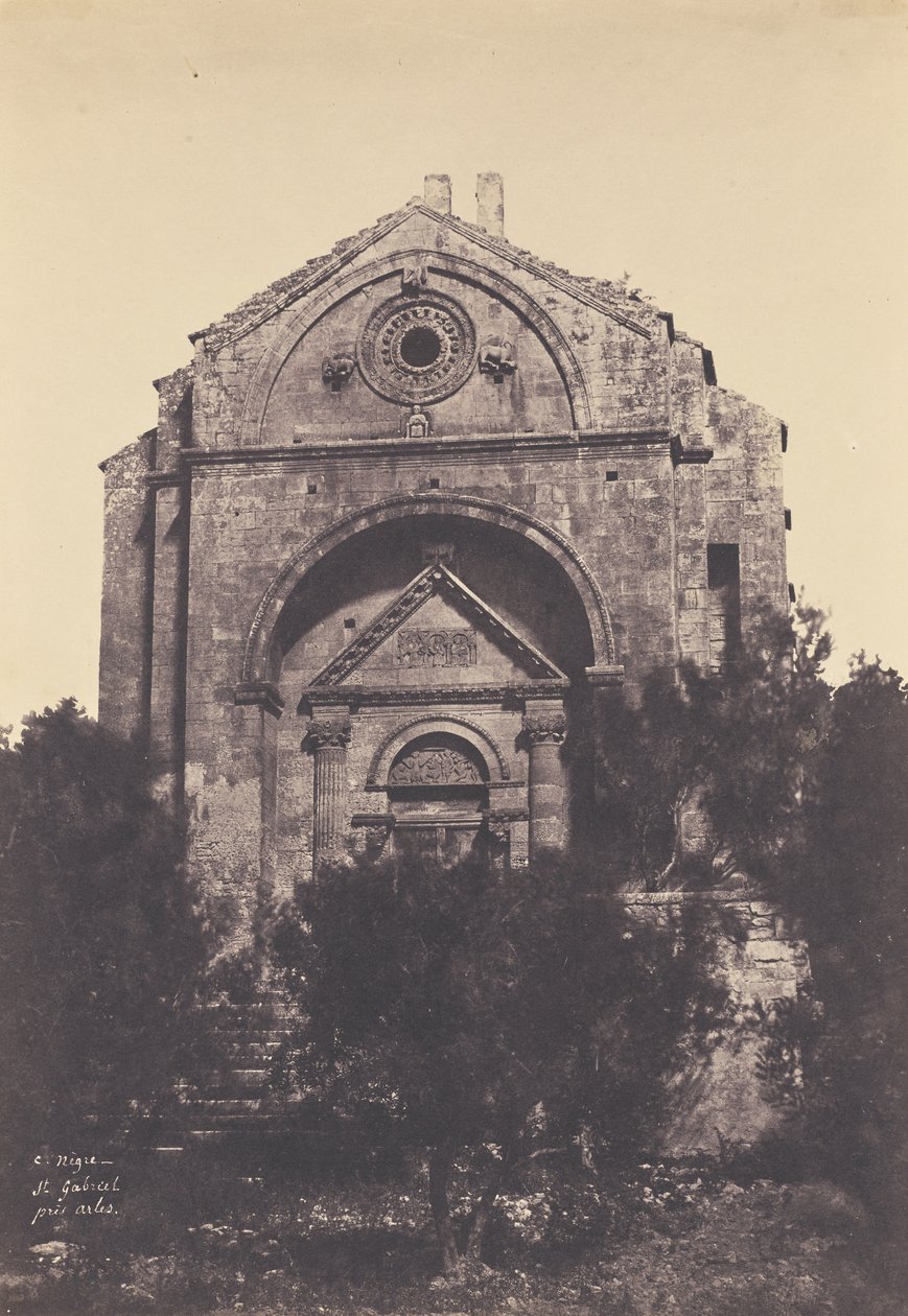 Saint-Gabriel bij Arles door Charles Nègre