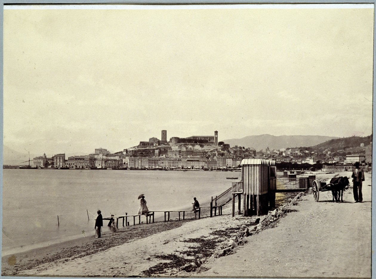Strand van Cannes - Fotografie door Charles Nègre door Charles Nègre