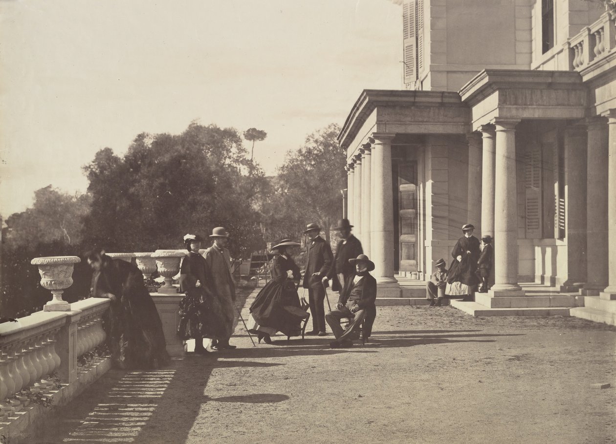 [Lord Brougham en zijn familie, Cannes], 1862 door Charles Nègre