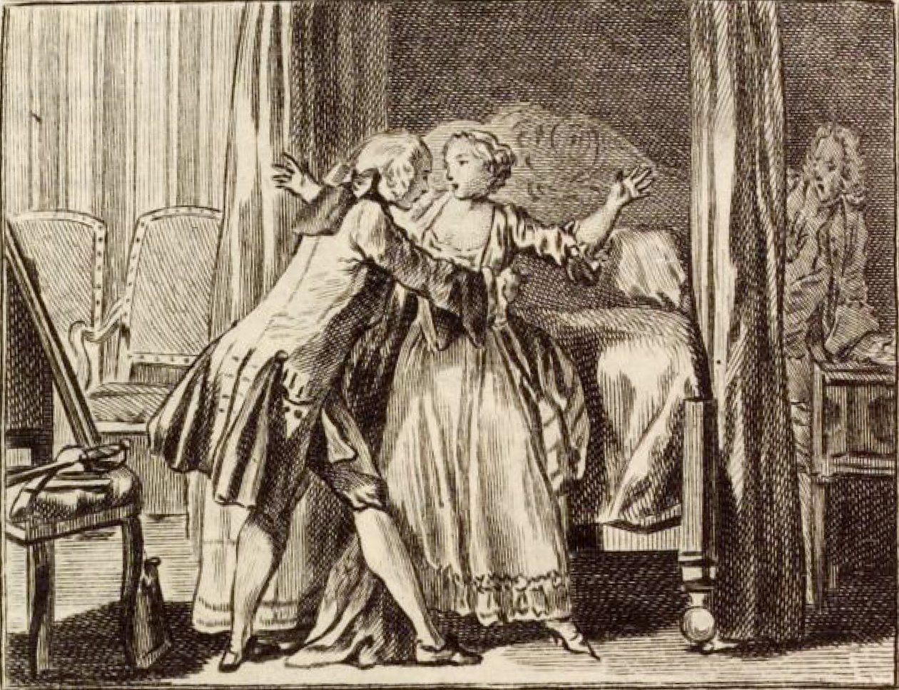 De orenmaker en de matrijzenmaker door Charles Nicolas Cochin