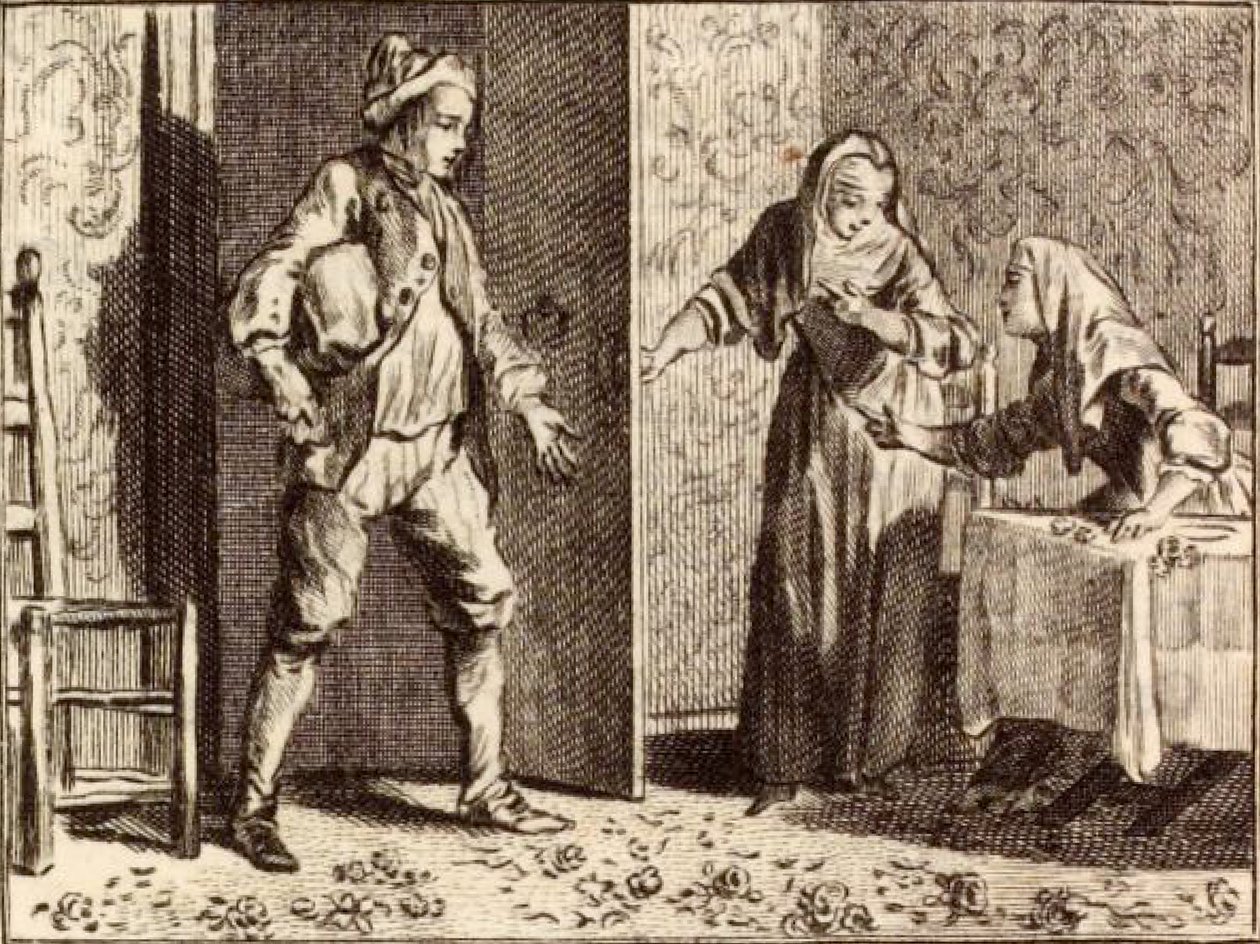 De tafel door Charles Nicolas Cochin