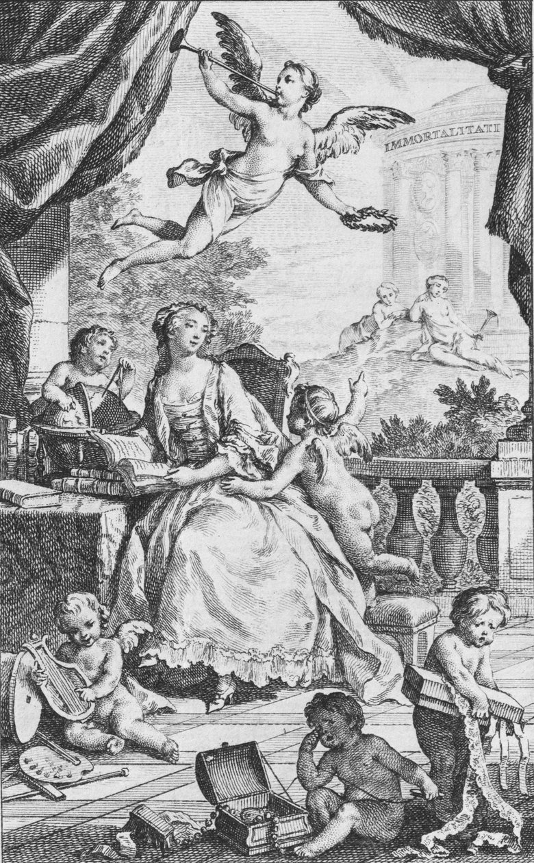 Portret van Madame de Pompadour, ca. 1745 door Charles Nicolas Cochin