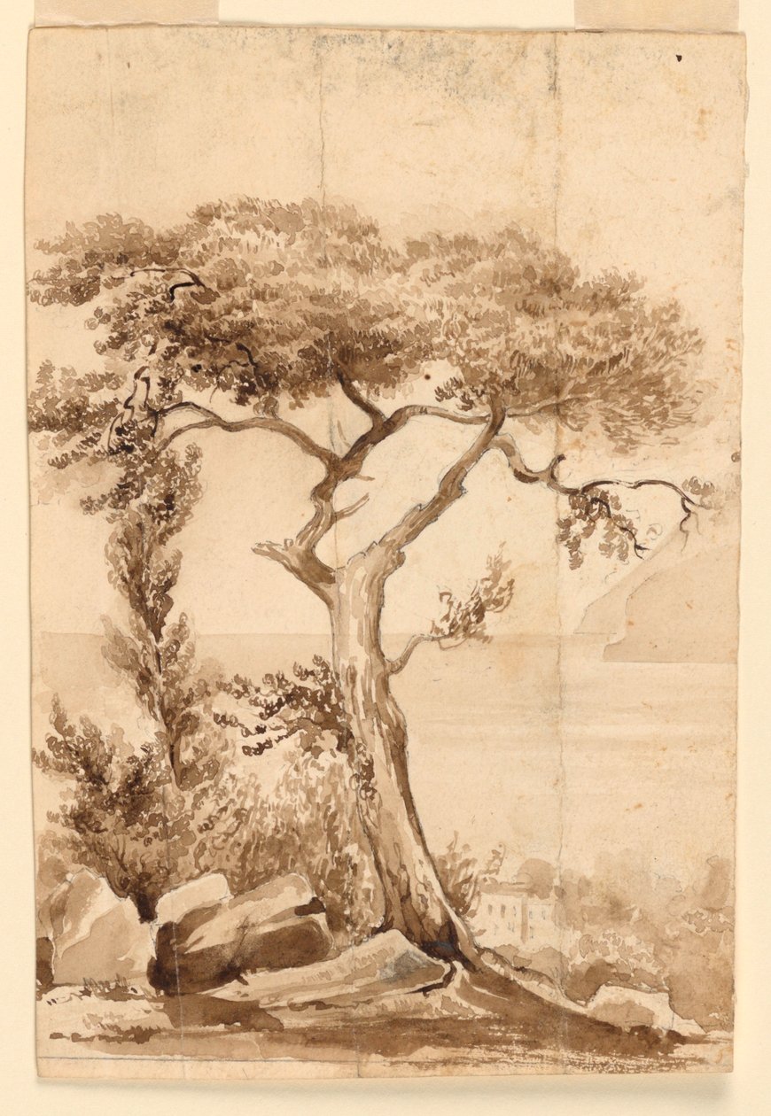 Aan de kust van de Middellandse Zee door Charles Nicolas Ransonnette